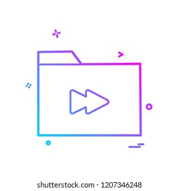 Folder icon design vector