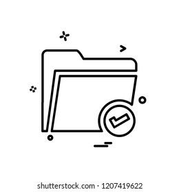 Folder icon design vector