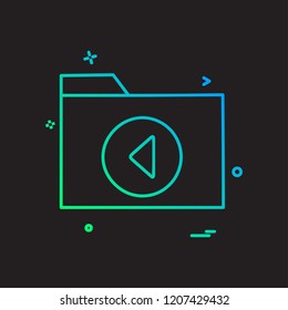 Folder icon design vector