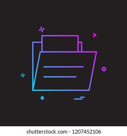 Folder icon design vector