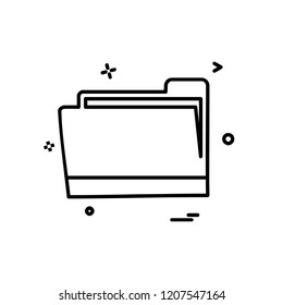 Folder icon design vector