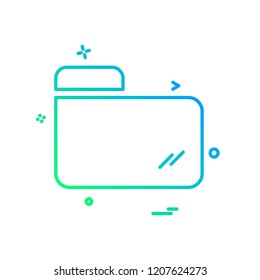 Folder icon design vector