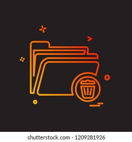 Folder icon design vector