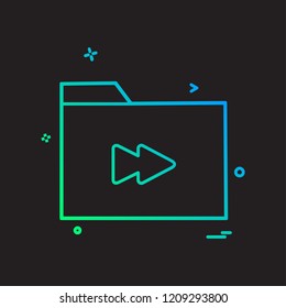 Folder icon design vector