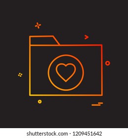 Folder icon design vector