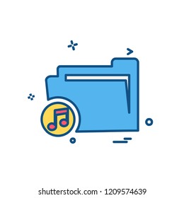 Folder icon design vector