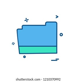 Folder icon design vector