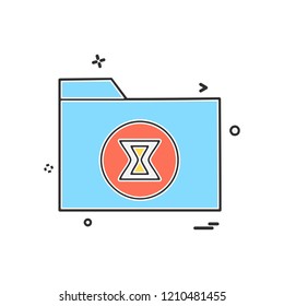 Folder icon design vector