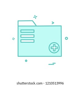 Folder icon design vector