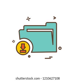 Folder icon design vector