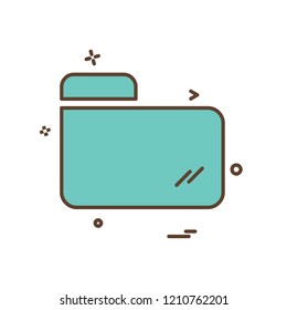 Folder icon design vector