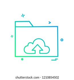 Folder icon design vector