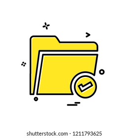 Folder icon design vector