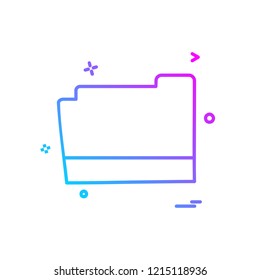 Folder icon design vector
