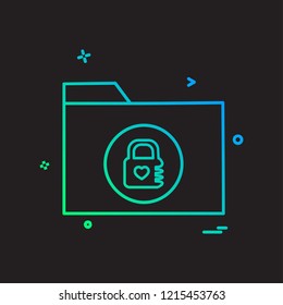 Folder icon design vector