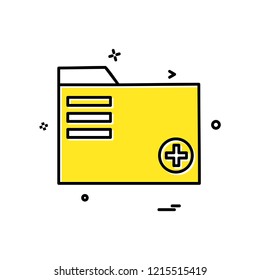 Folder icon design vector