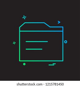 Folder icon design vector