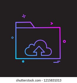 Folder icon design vector