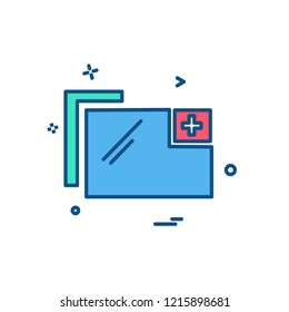 Folder icon design vector