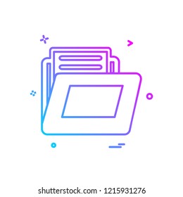 Folder icon design vector