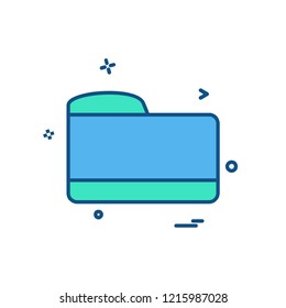 Folder icon design vector
