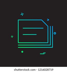 Folder icon design vector