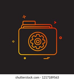 Folder icon design vector