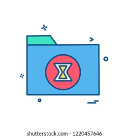 Folder icon design vector