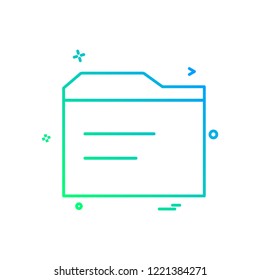 Folder icon design vector