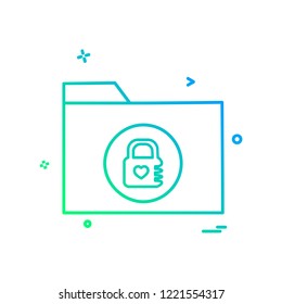 Folder icon design vector