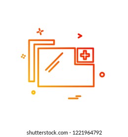 Folder icon design vector