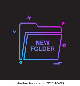 Folder icon design vector