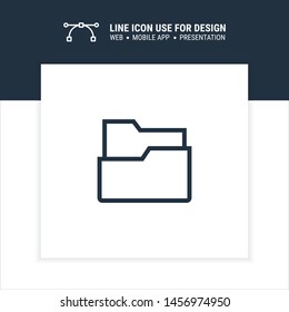 folder icon design vector illustration