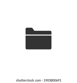 Folder icon. Document symbol modern, simple, vector, icon for website design, mobile app, ui. Vector Illustration