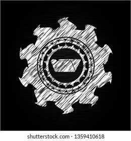 folder icon drawn with chalkboard texture