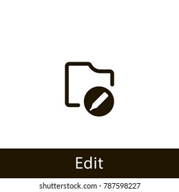 folder icon. edit folder. sign design