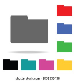 Folder Icon Elements Multi Colored Icons Stock Vector (Royalty Free ...