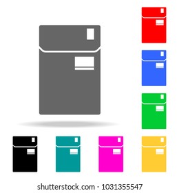 Folder icon. Elements in multi colored icons for mobile concept and web apps. Icons for website design and development, app development on white background