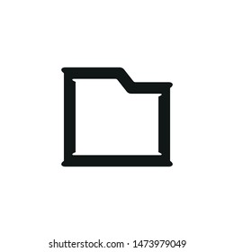 Folder icon. File archive symbol