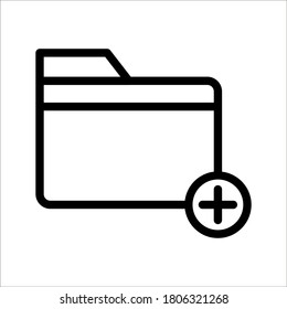folder icon. Folder file of documents, business icon on white background