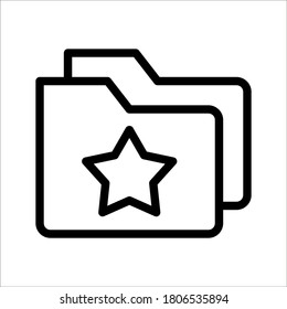 icono de carpeta. Archivo de carpetas de documentos, icono de negocio sobre fondo blanco