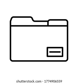 folder icon. Folder   file of documents, portfolio with files, business icon. vector illustration