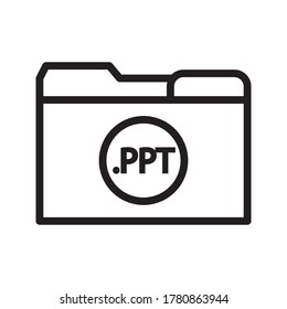 folder icon. Folder file of documents, portfolio with files, business icon. vector illustration on white background