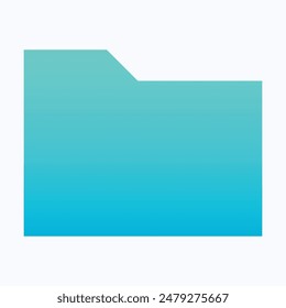 Folder Icon, File And Folder Icon, Isolated Gradient Vector Icon.