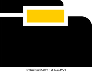 The folder icon. File symbol. Flat Vector illustration