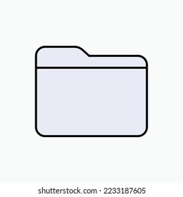 Ordnersymbol. Dateien, Archiviert Symbol.