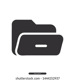 Folder icon, Folder Files, Desktop icon symbol, Editable stroke. Vector illustration, eps10.