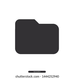 Folder icon, Folder Files, Desktop icon symbol, Editable stroke. Vector illustration, eps10.
