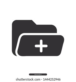 Folder icon, Folder Files, Desktop icon symbol, Editable stroke. Vector illustration, eps10.