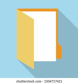 Folder Icon In Flat Design Style